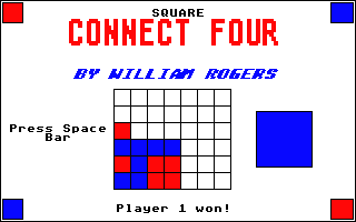 Square Connect Four atari screenshot